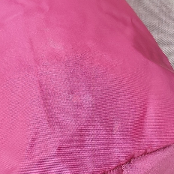 Large Longchamp Lepliage Pink Nylon/Leather Tote Shoulder Bag - Picture 8 of 14